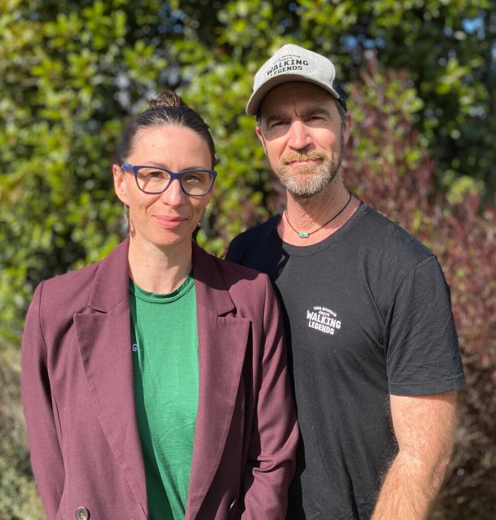 Brad and Cathy Taylor, owners and operators of Walking Legends Guided Walks New Zealand