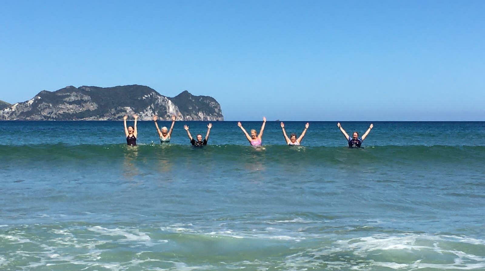 Swim in the ocean on Great Barrier Island